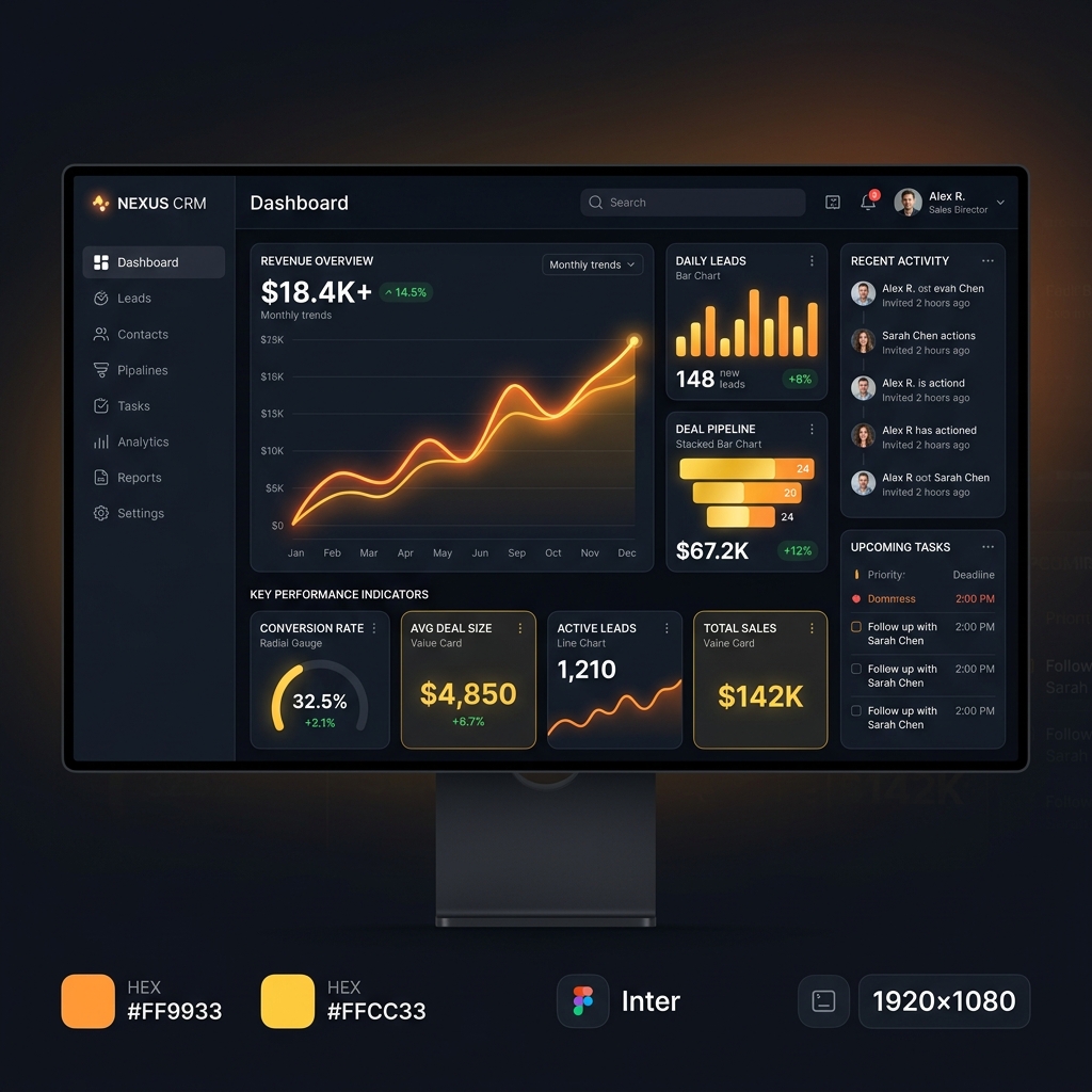 Alphaflow CRM Dashboard